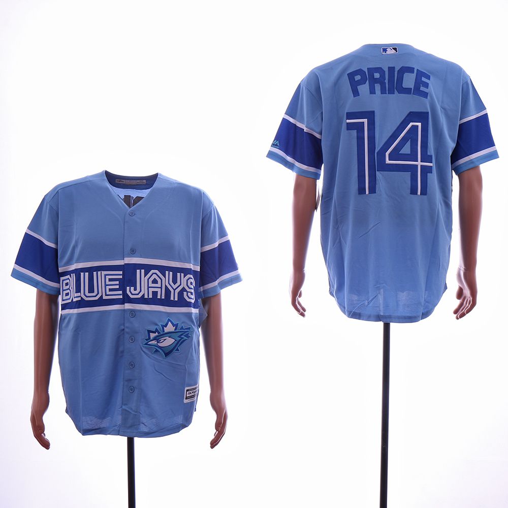 Men Toronto Blue Jays #14 Price Light Blue Game MLB Jerseys